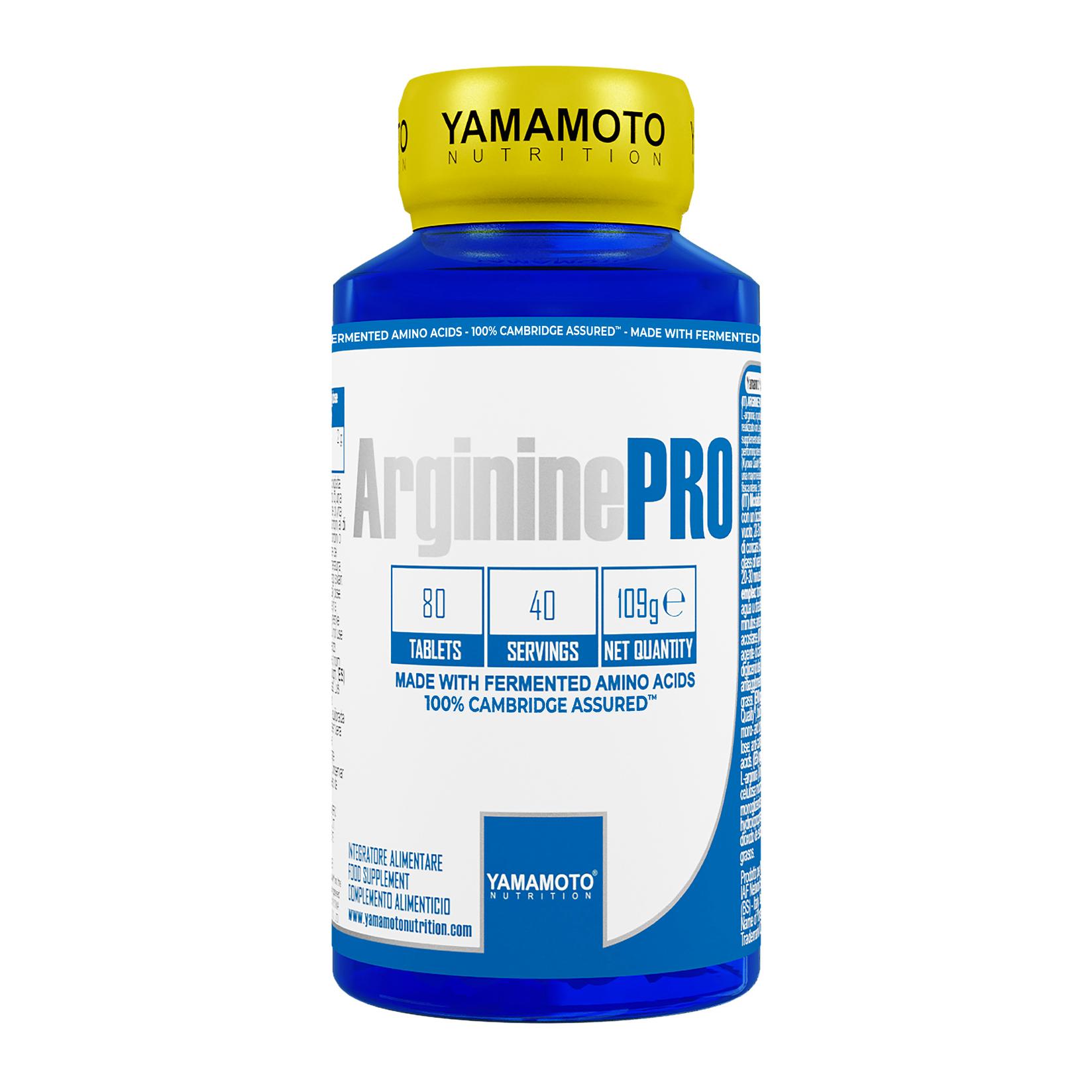 YAMAMOTO Pre-Workout Arginine PRO Cambridge Assured™ 80 Caplets