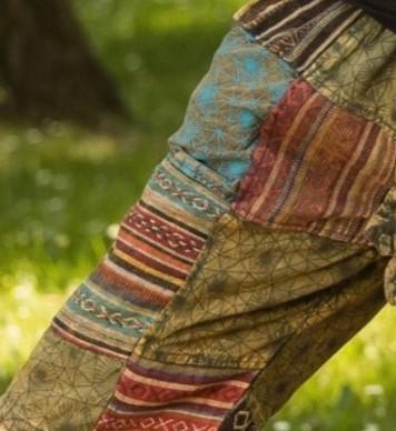 HIPPIE PLANET Шорцеви со ткаен дел - XXL