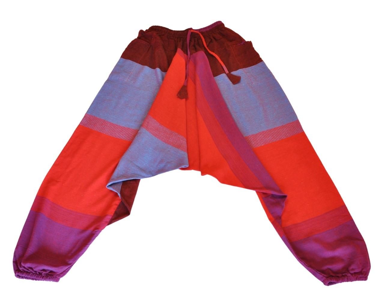 HIPPIE PLANET Аладин пантолони - Универзална големина, црвена