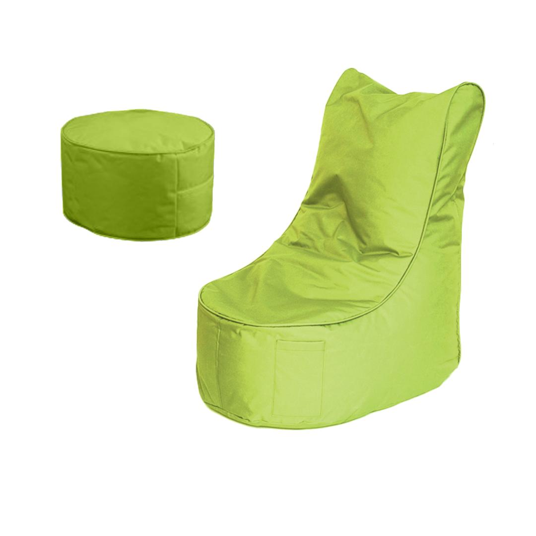 ADOMO Lazy Bag Pepa + Табуретка Зелена