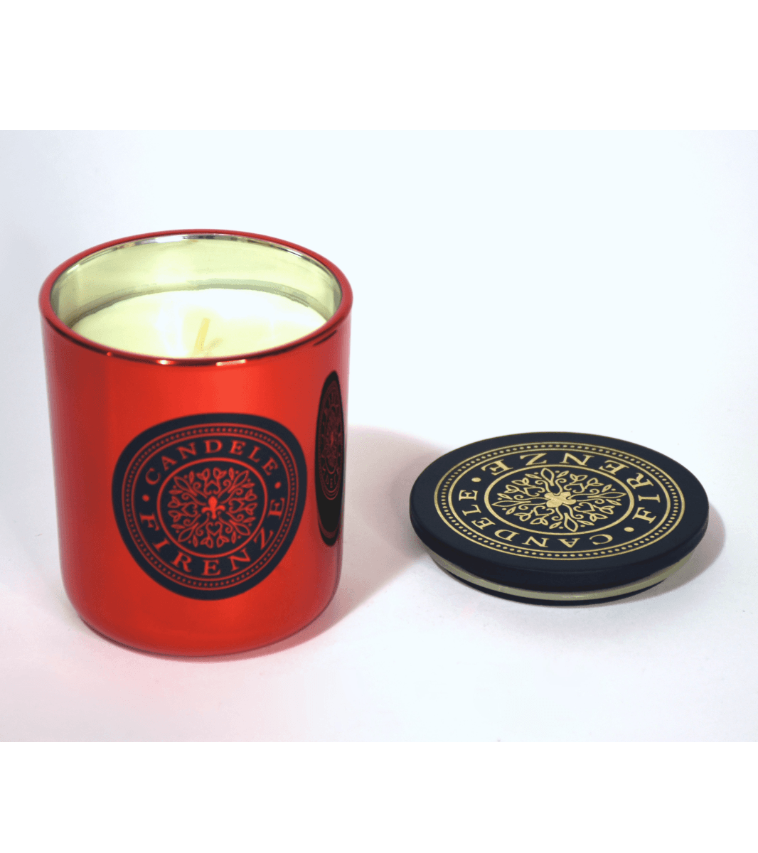 Selected image for CANDELE FIRENZE Свеќа Glass (металик црвена)