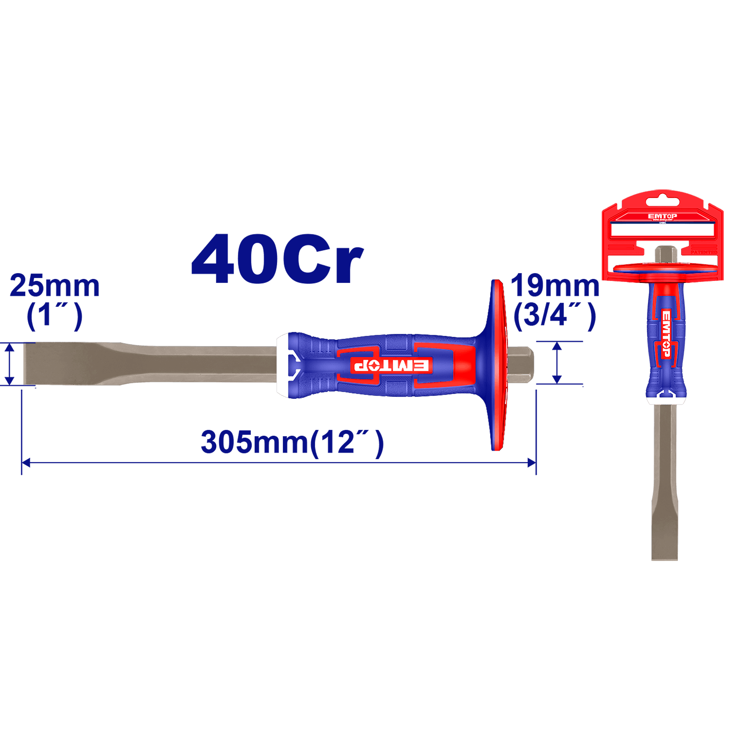 EMTOP Длето 25Х305Мм
