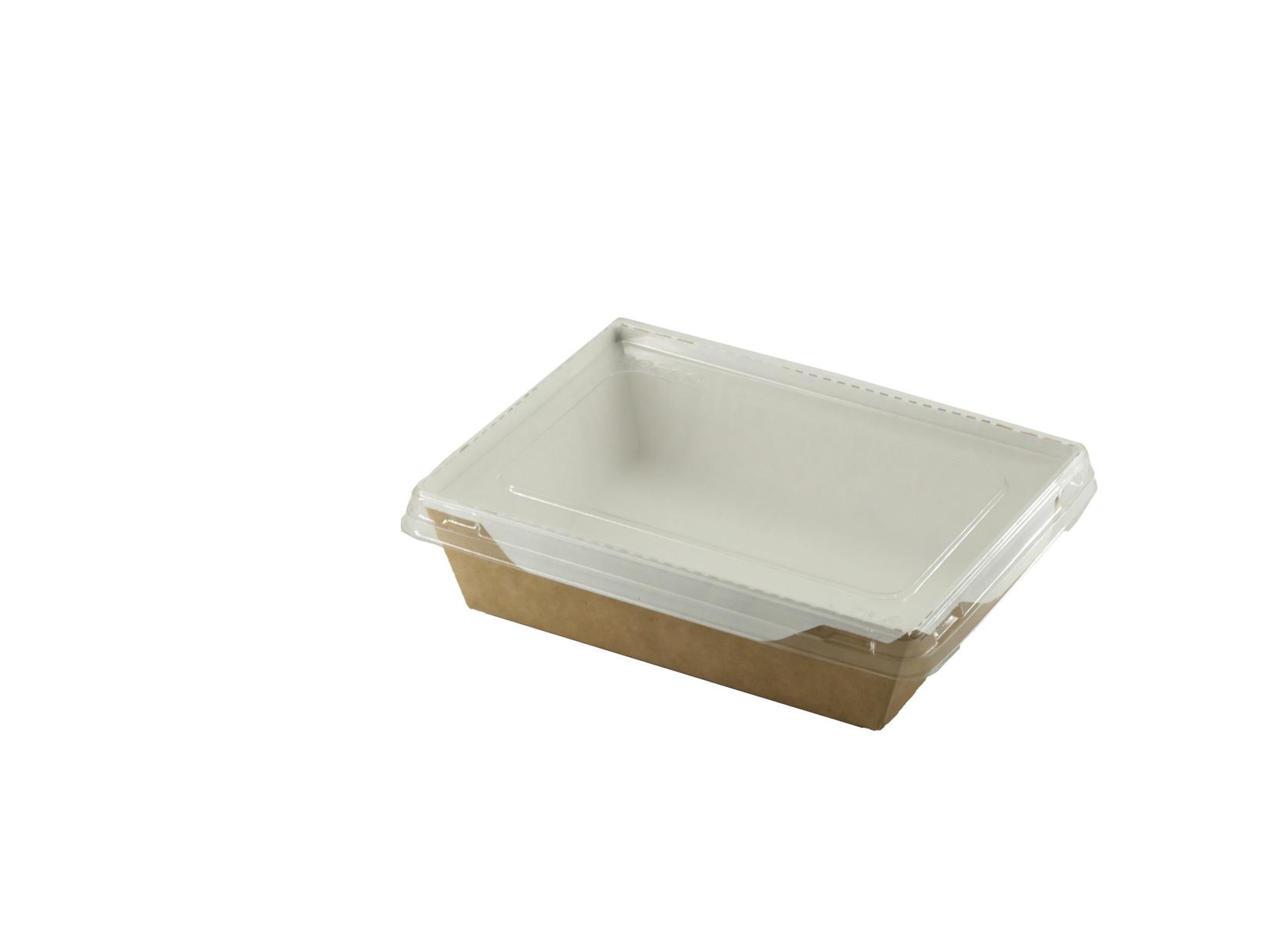 Кутија за салата со транспарентен пластичен капак 300парчиња