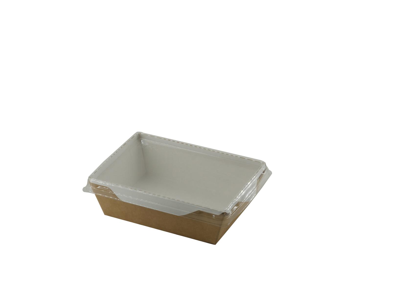 Кутија за салата со транспарентен пластичен капак 400парчиња