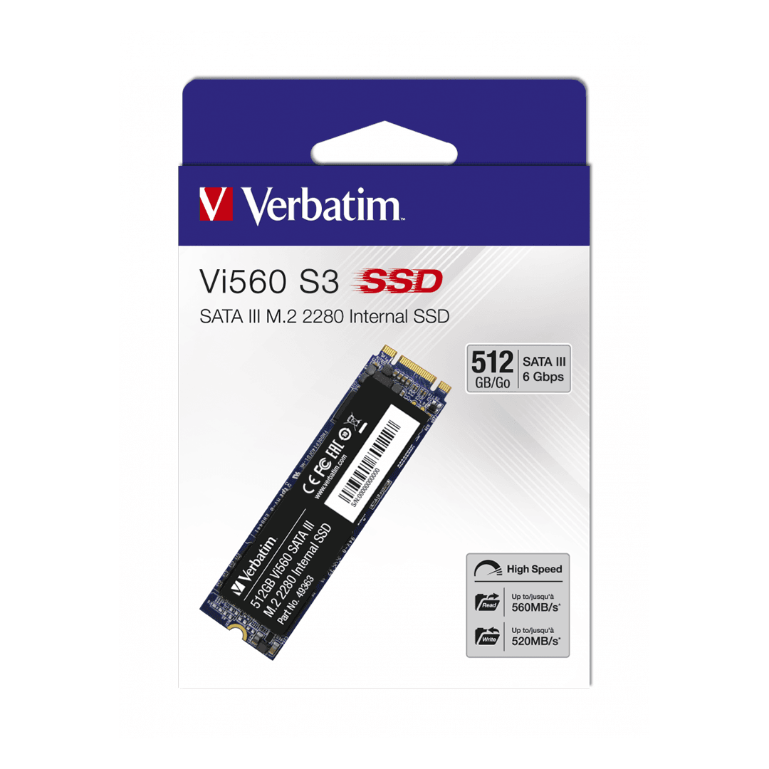 VERBATIM SSD Диск , M.2, 512 GB, Vi560 S3