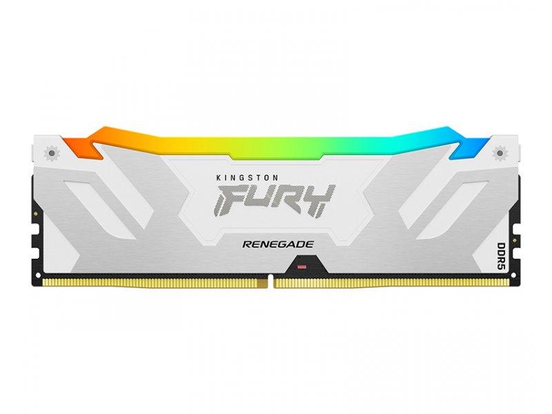 KINGSTON RAM меморија DIMM DDR5, 32 GB, 6.000 MHz, FURY Renegade RGB бела (KF560C32RWA-32)
