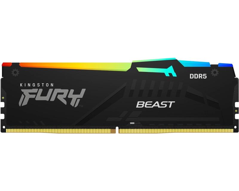 KINGSTON RAM меморија Fury Beast DIMM DDR5 8GB 5600MT/s KF556C40BBA-8 RGB