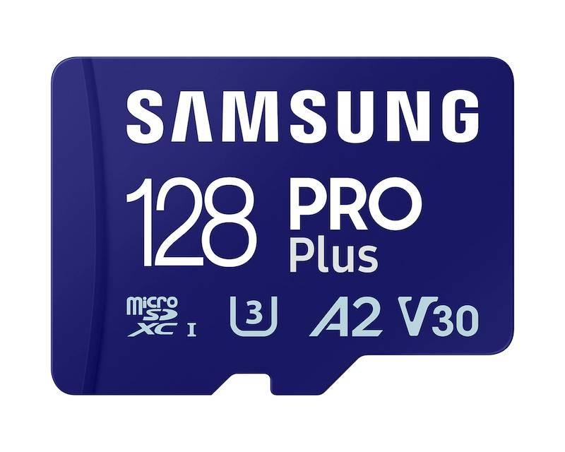 SAMSUNG Мемориска картичка PRO PLUS MicroSDXC 128GB U3 Blue + SDXC адаптер MB-MD128SA