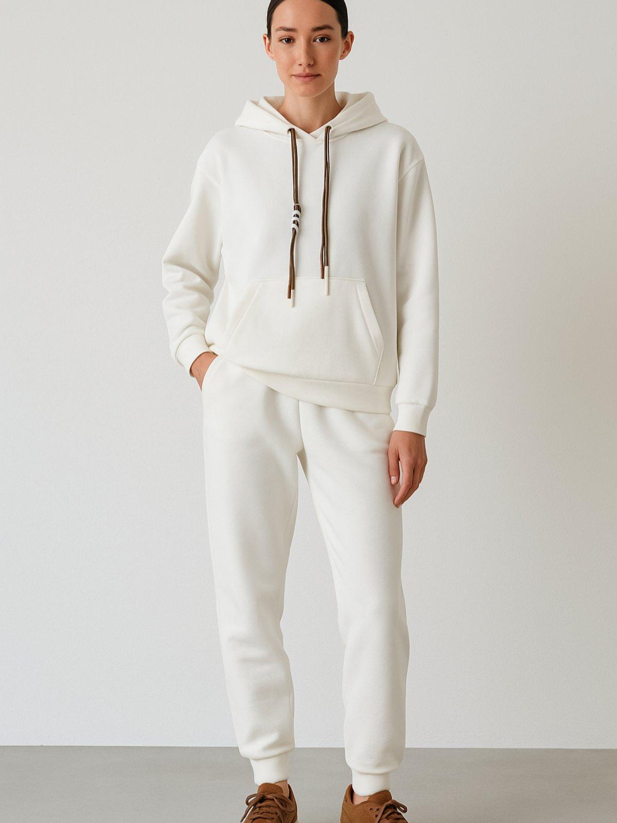 Iveri Сет бел памучен со врвки