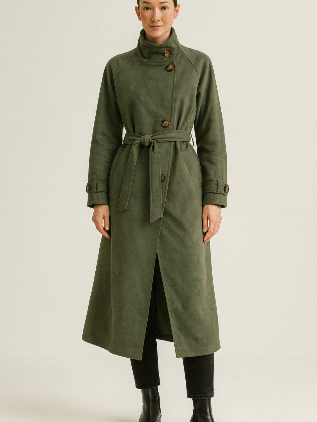 Iveri Мантил маслинест велур