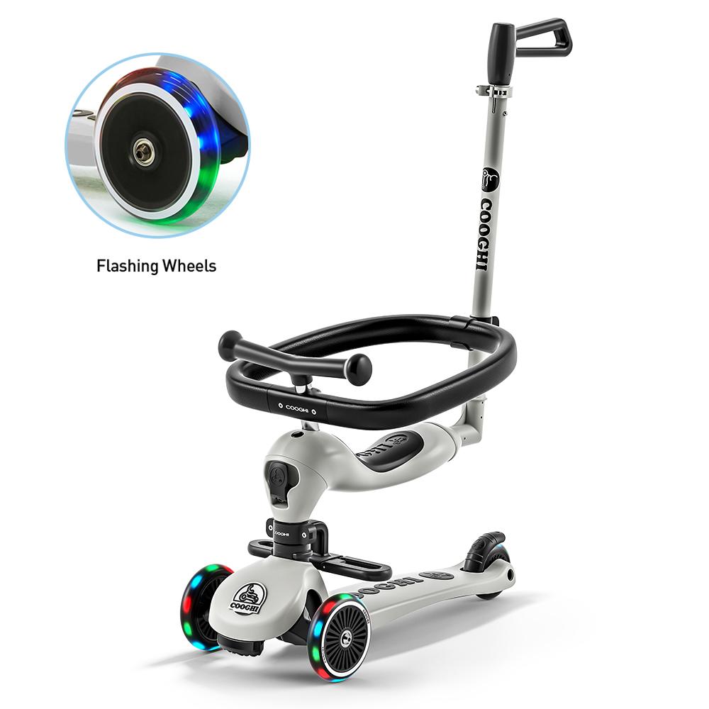 COOGHI V4 Pro Скутер (4 in 1) Сива/Беж