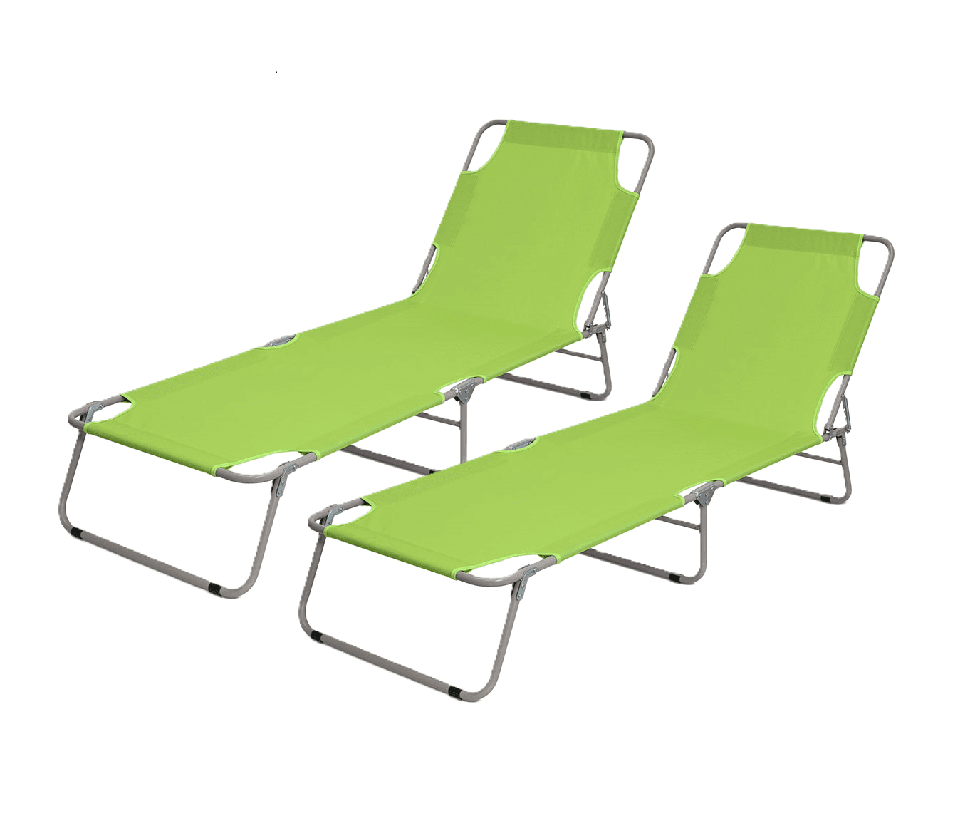 Сет Лежалки за Плажа - 2 Парчиња, Зелени