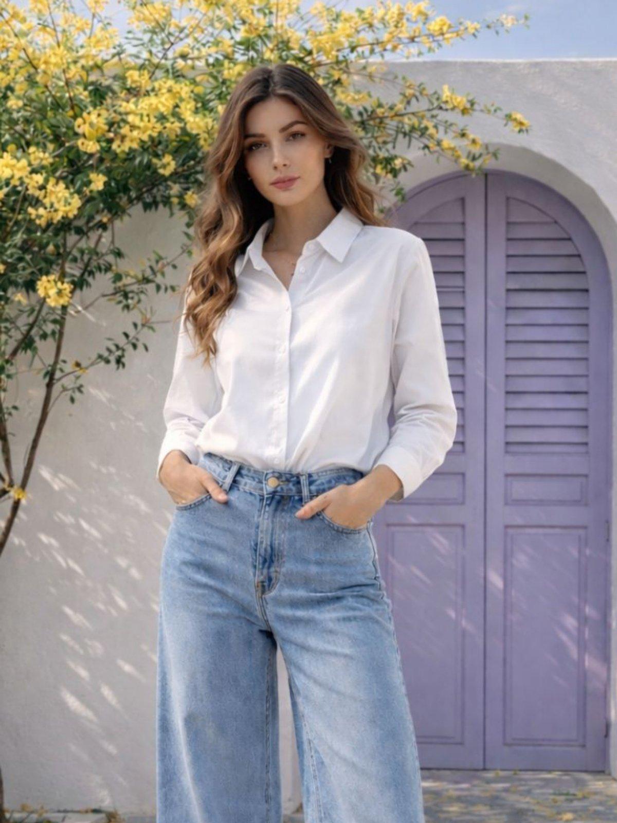 IVERI Права бела кошула