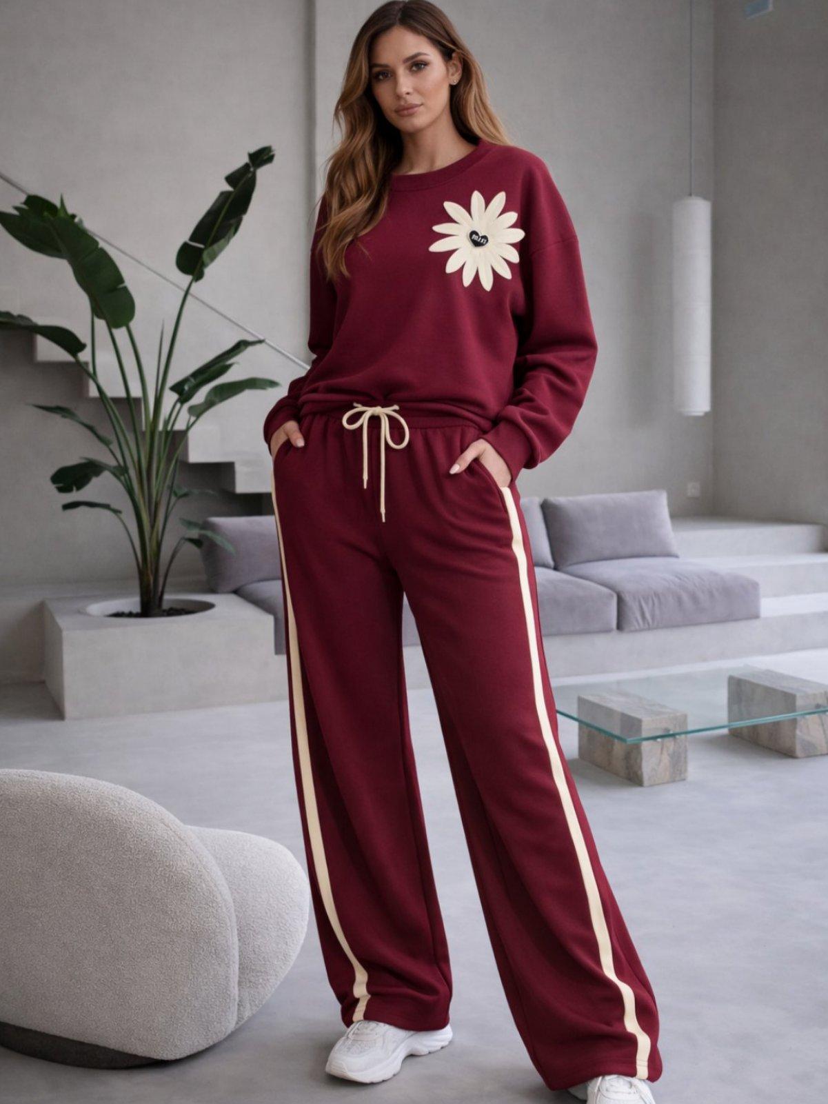 IVERI Тренерки бордо со цвет