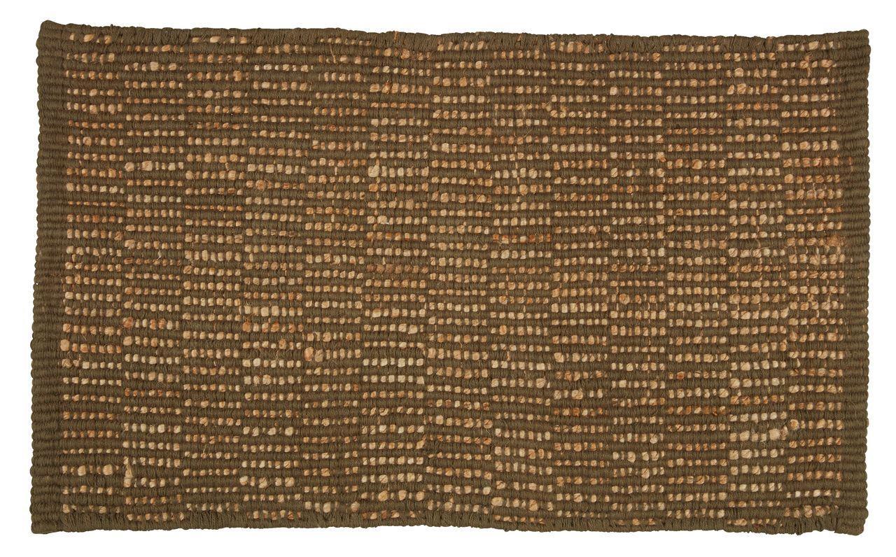 JYSK Патосница за пред врата KRYPMURE 45x75 зелена/крем