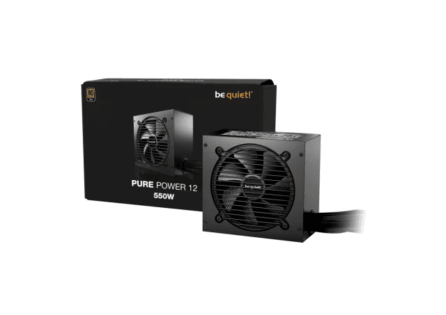 BE QUIET Напојување Be Quiet Pure Power 12 550W Златни бои BP001EU ATX3.1