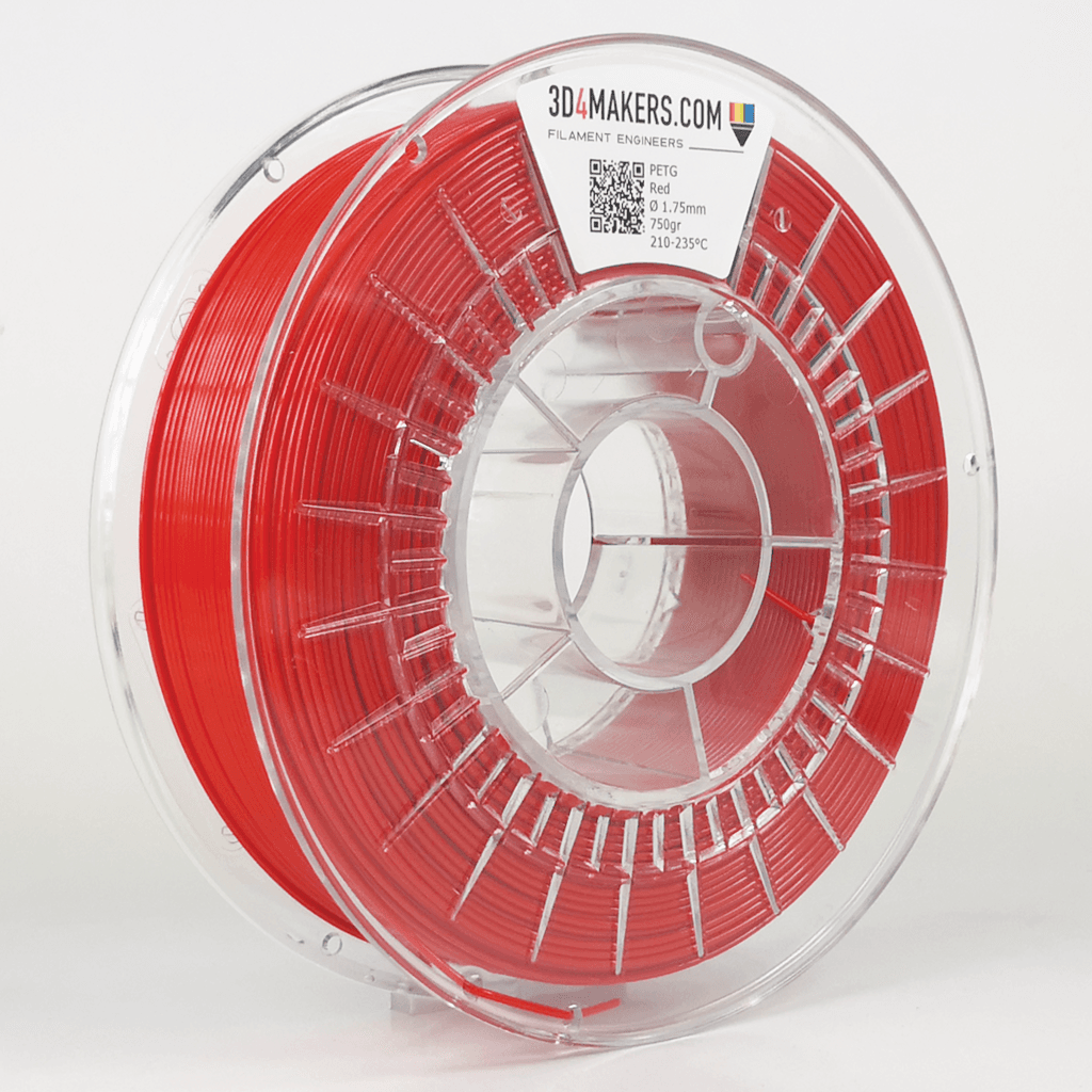 3D4Makers PETG Црвена (RAL 3020) 1.75 mm 0.75 kg