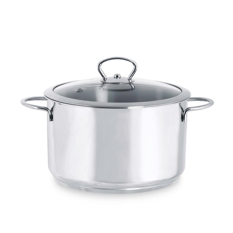 METALAC  Тенџере инокс длабоко кулинариа 24цм/6л со капак