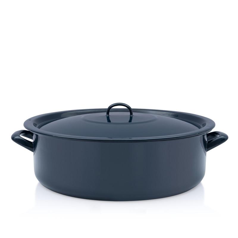 METALAC Плитко тенџере со капак classic 40cm/20L тегет