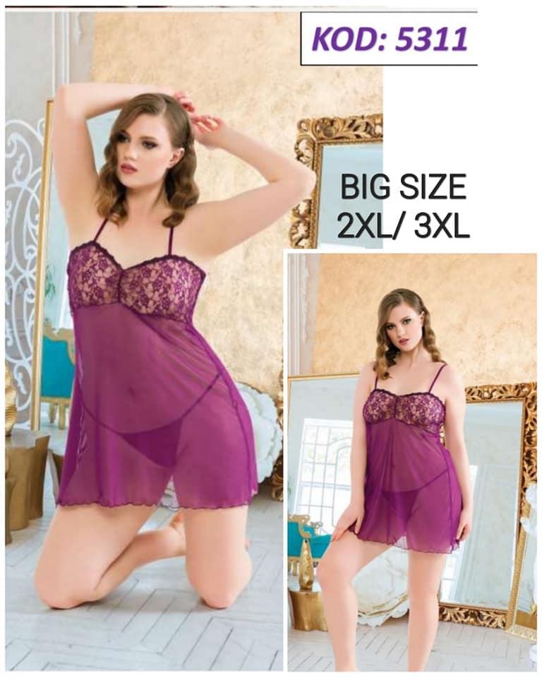 КATJA-ONLINE STORE Ноќница+ танга Big size