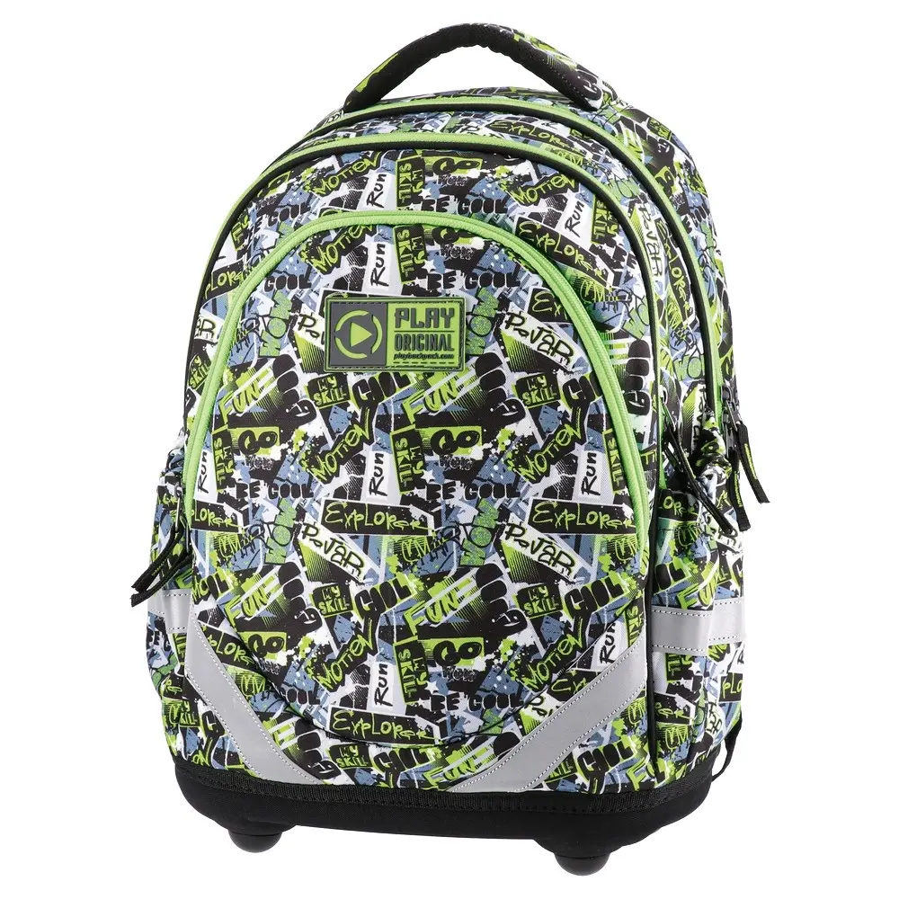 Играјте Училишен ранец за момчиња Седум С Забавен, Анатомски, Шарена