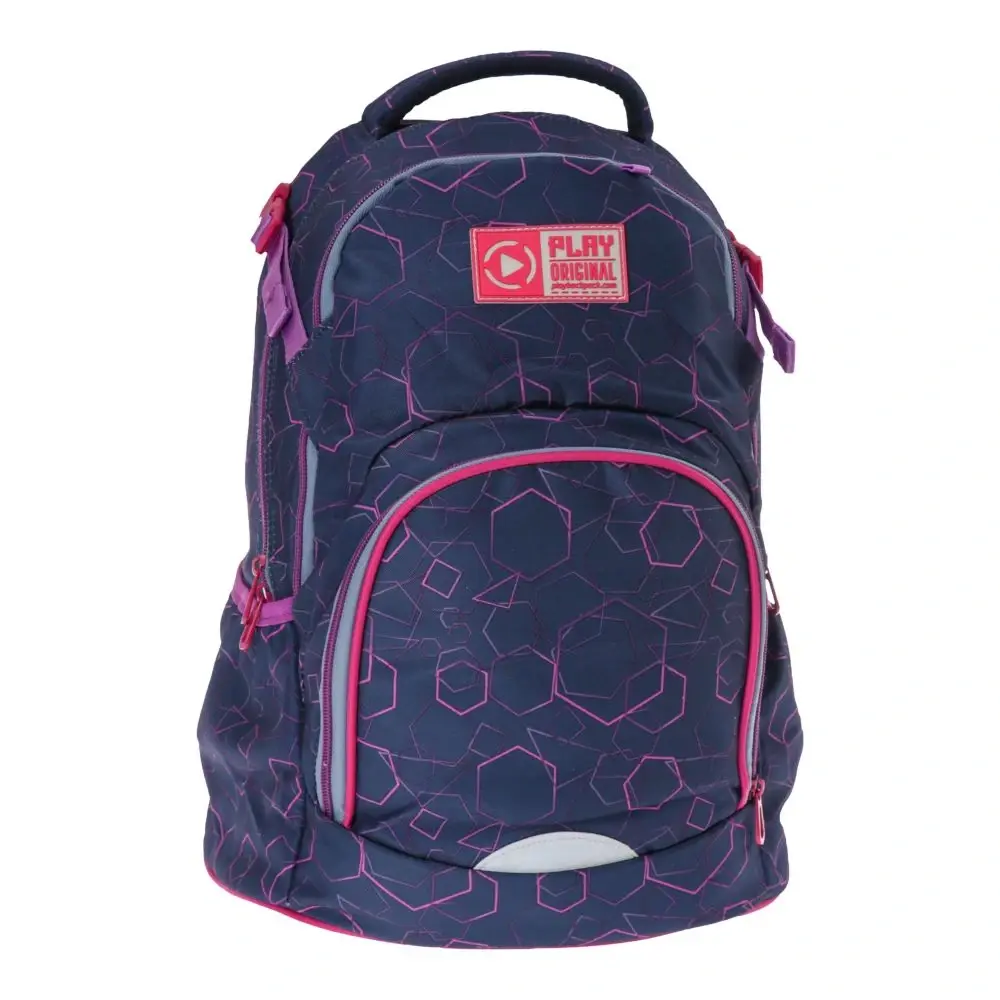 PLAY Apollo мини ранец за девојчиња, ромбоидно розов