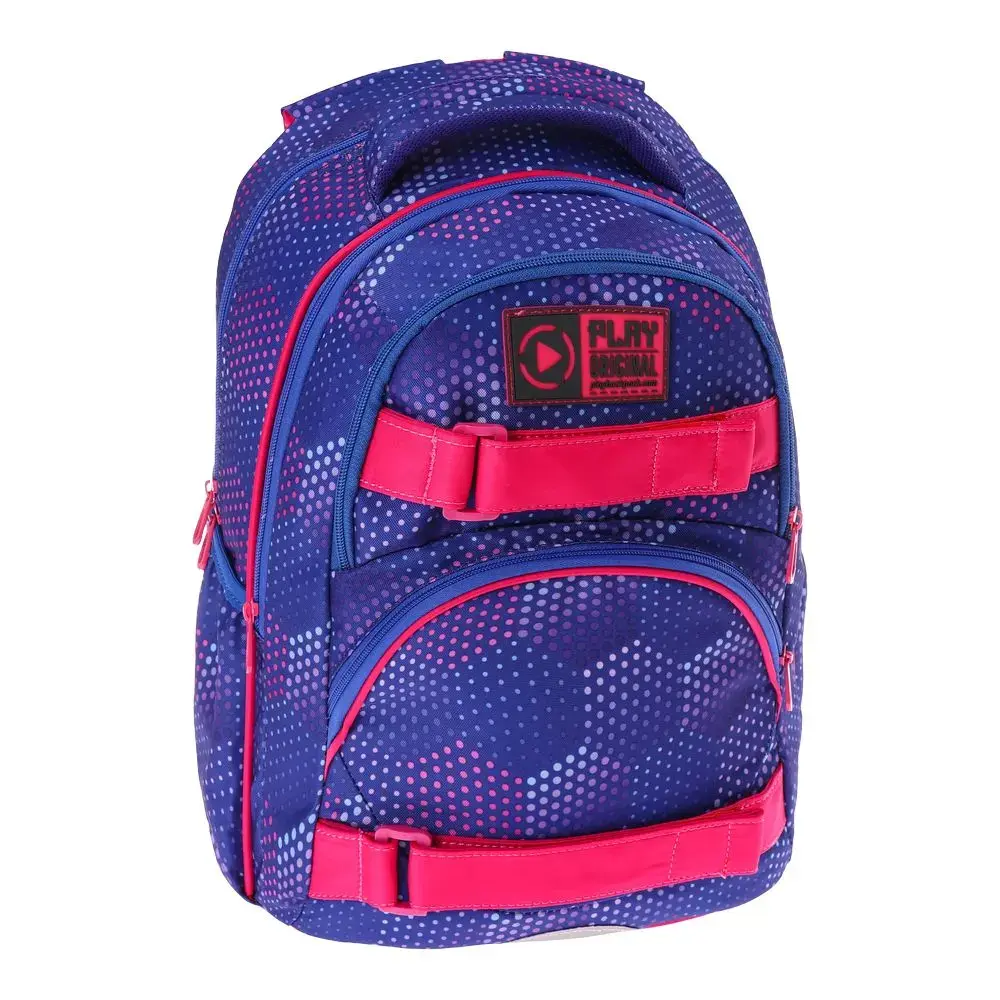 Ранец PLAY Dexter за девојчиња, мини, тригонометриски точки, син