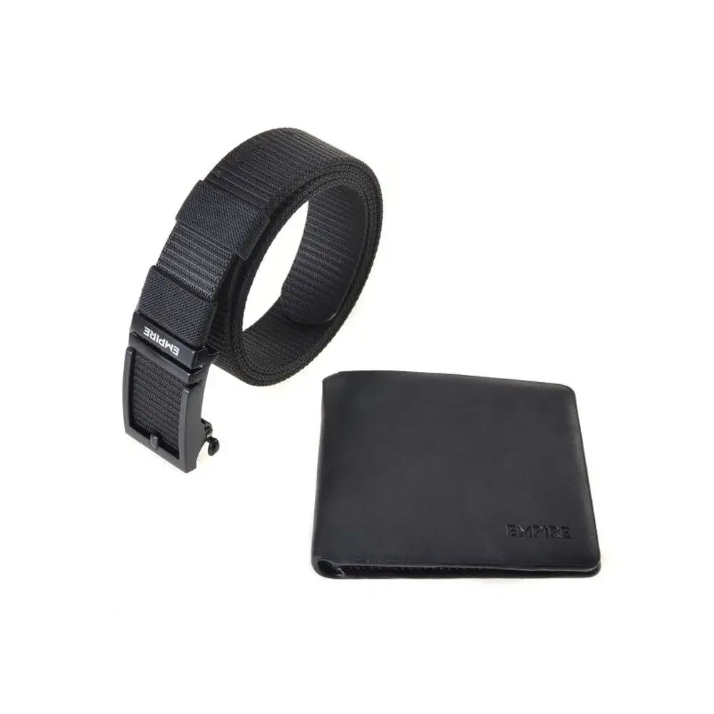 EMPIRE Santol one Muški novčanik i kaiš, Crni