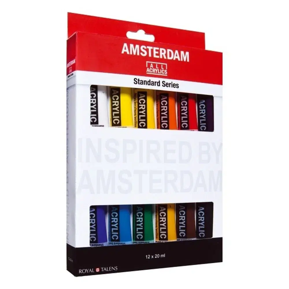 ROYAL TALENS Amsterdam акрилен сет на акрилни бои, 12 x 20ml, стандарден