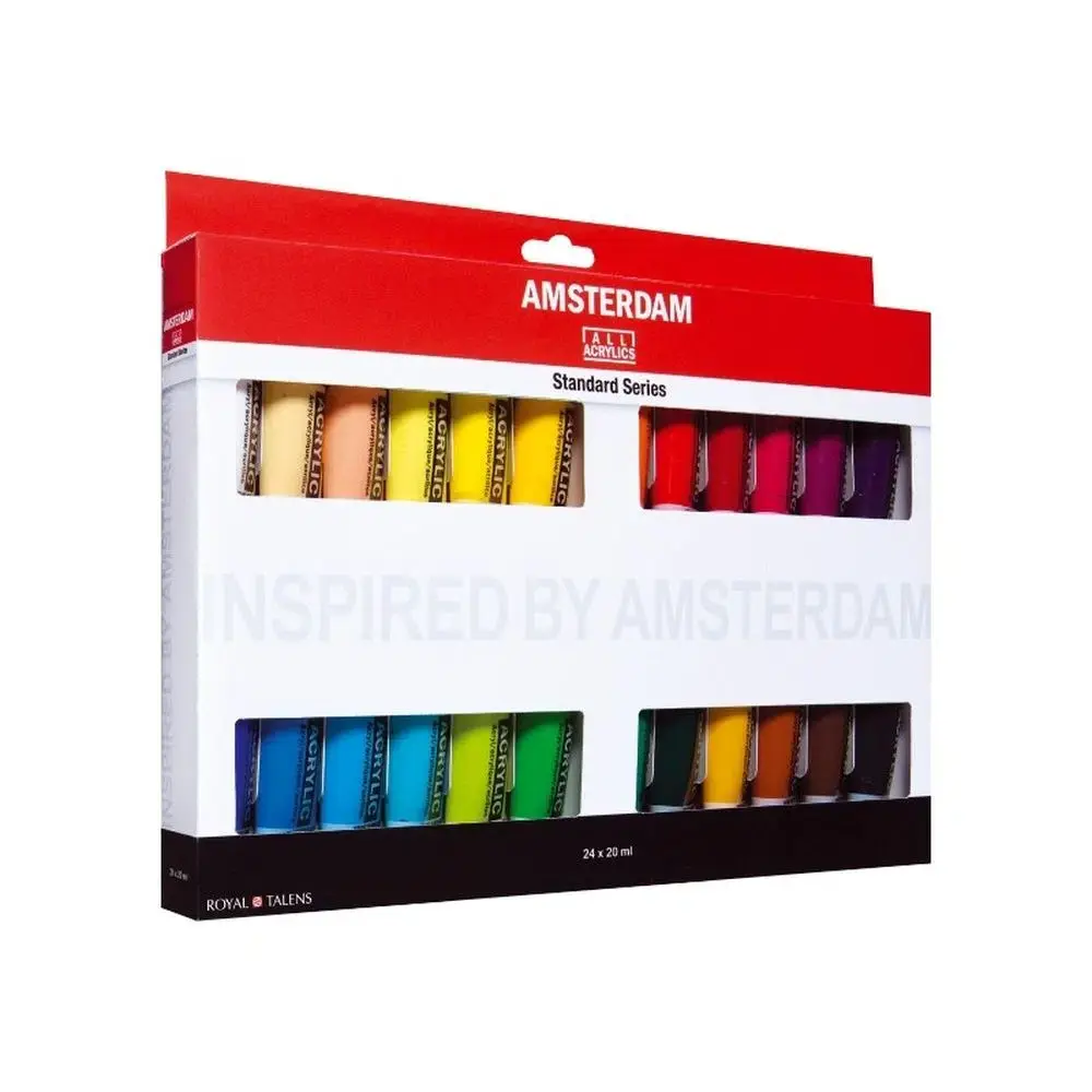 ROYAL TALENS Amsterdam акрилен сет на акрилни бои, 24 x 20ml, стандарден