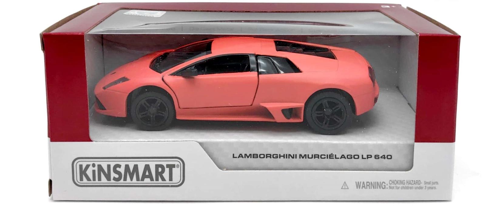 KINSMART Детска количка Lamborghini Murcielago LP640 1:36,кајсија боја