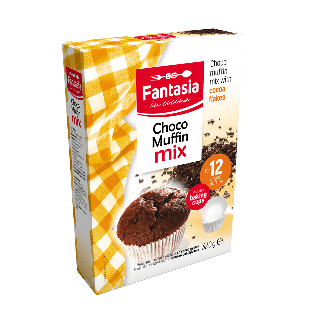 Fantasia Мешавина за чоко мафини со какао лушпи 320g