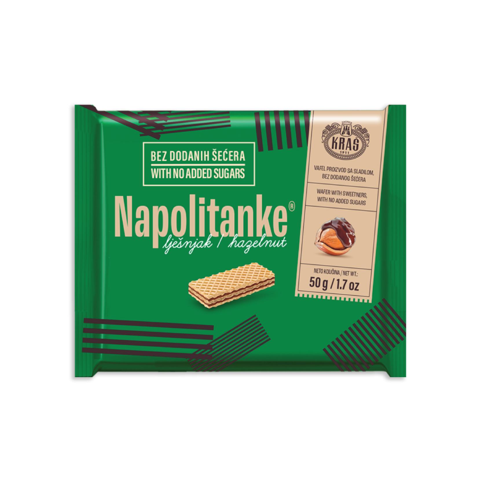 KRAŠ КРАШ Наполитанка лешник без шеќер 50г 24/1
