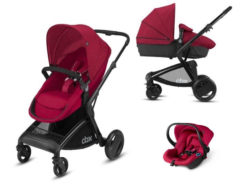 Cbx Количка 3во1 Bimisi Flex Trio - Crunchy црвена