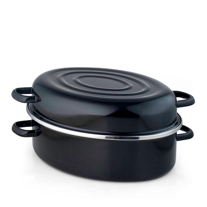 METALAC Пекач длабок лукс 34цм/6л црн