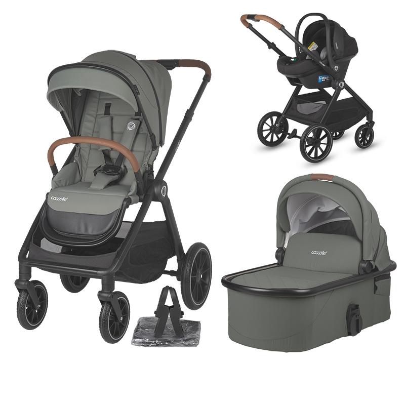 COCCOLLE Количка ASPEN Travel Sistem 3 in 1 Moss Зелена