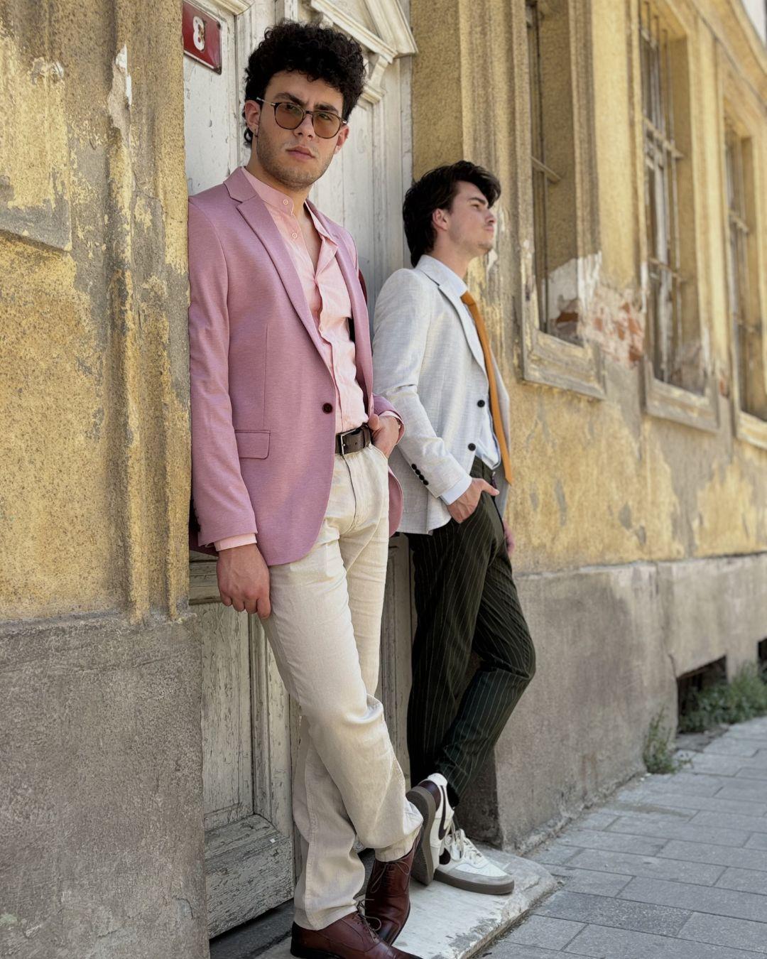 POCCI Машко сако, розево