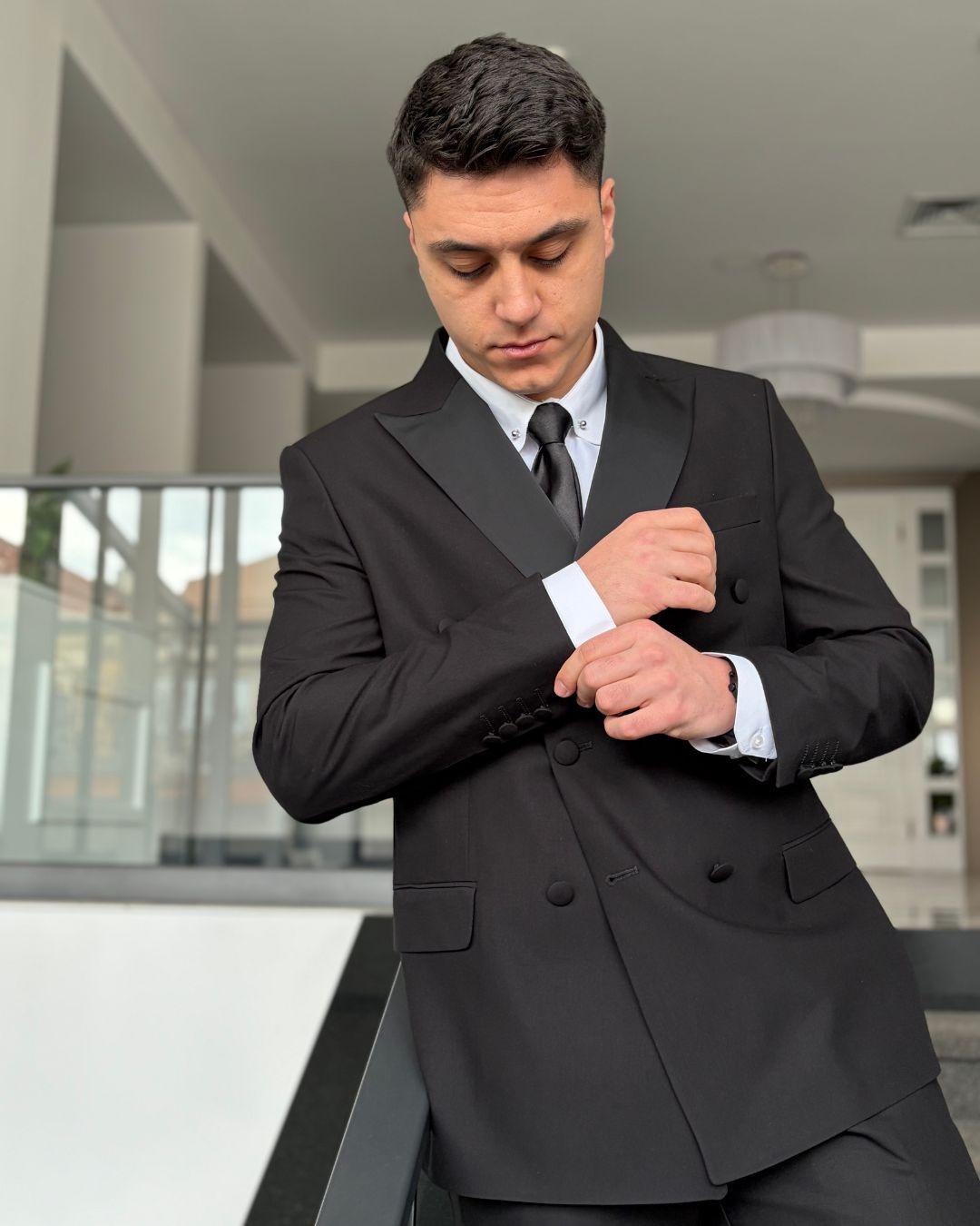 BRAVE Машки смокинг(slimfit), црн