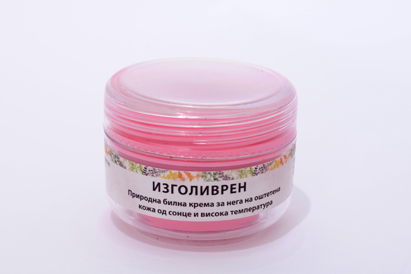 ИЗГОЛИВРЕН Билна крема за нега на оштетена кожа од сонце и висока температура