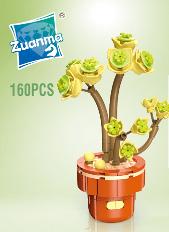 Zuanma Коцки за градење - Цвеќиња Sedula 160 парчиња