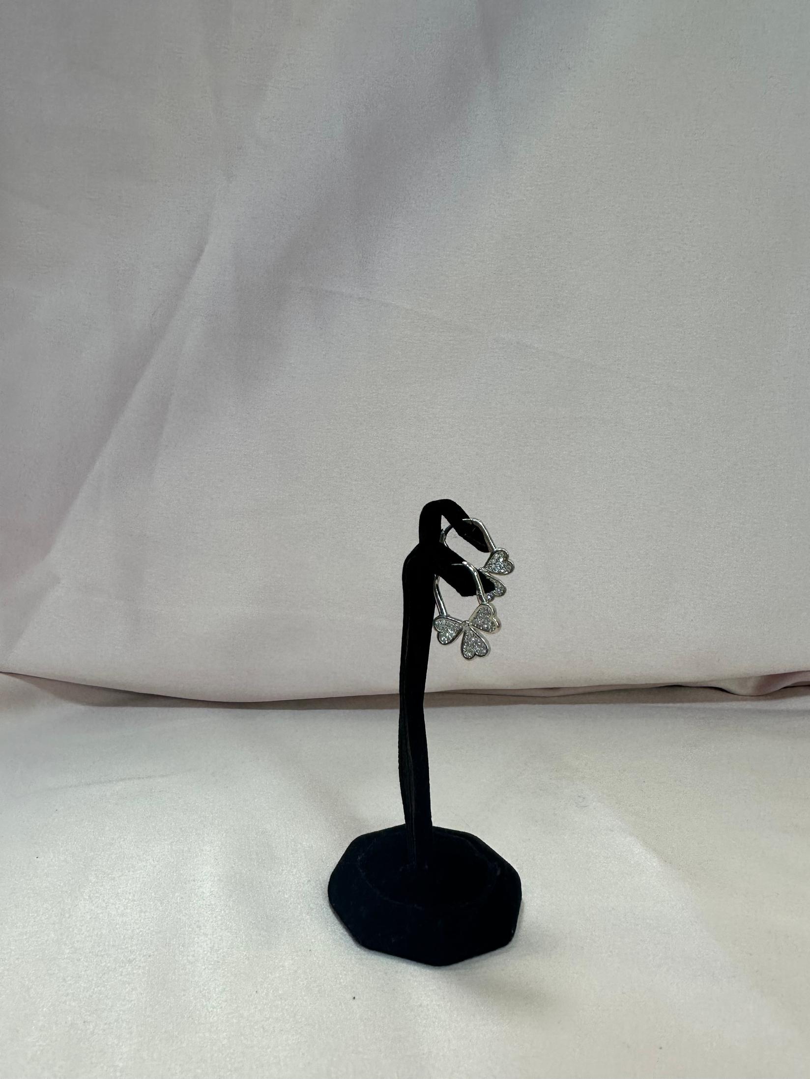 SILVER 925 Сребрени Обетки Три Срца