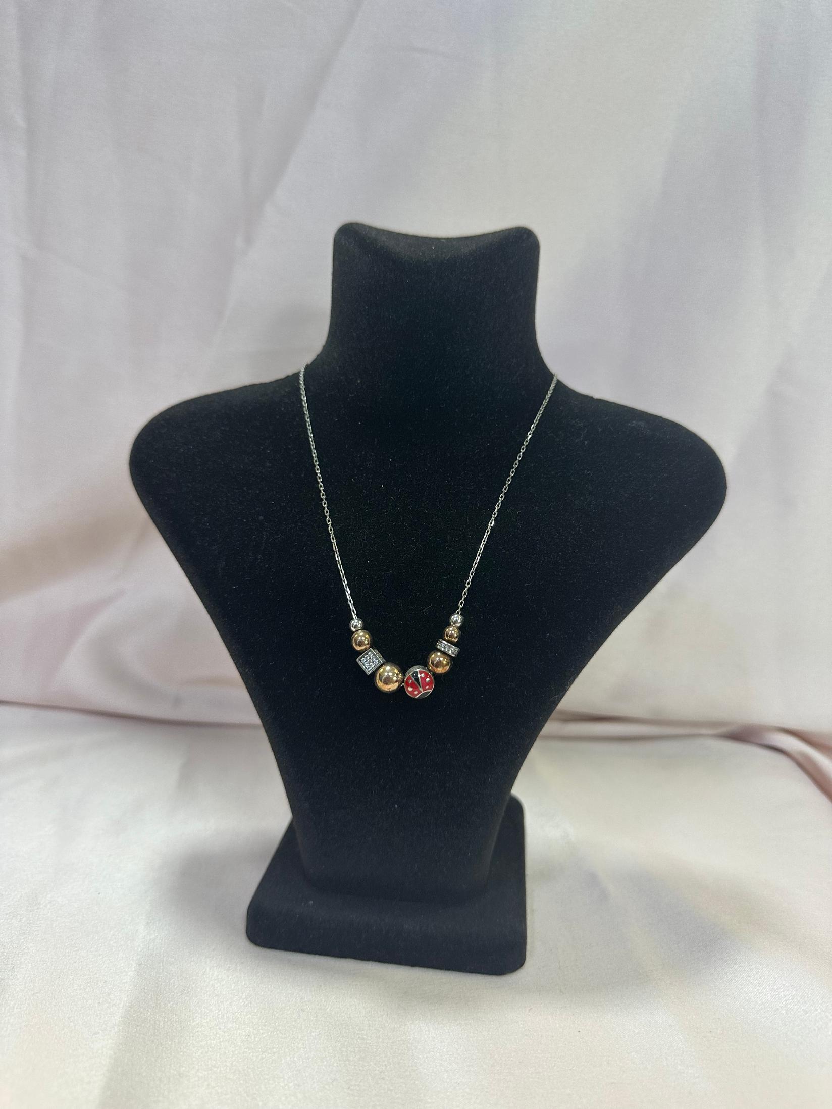 SILVER 925 Сребрено Ланче со приврзок