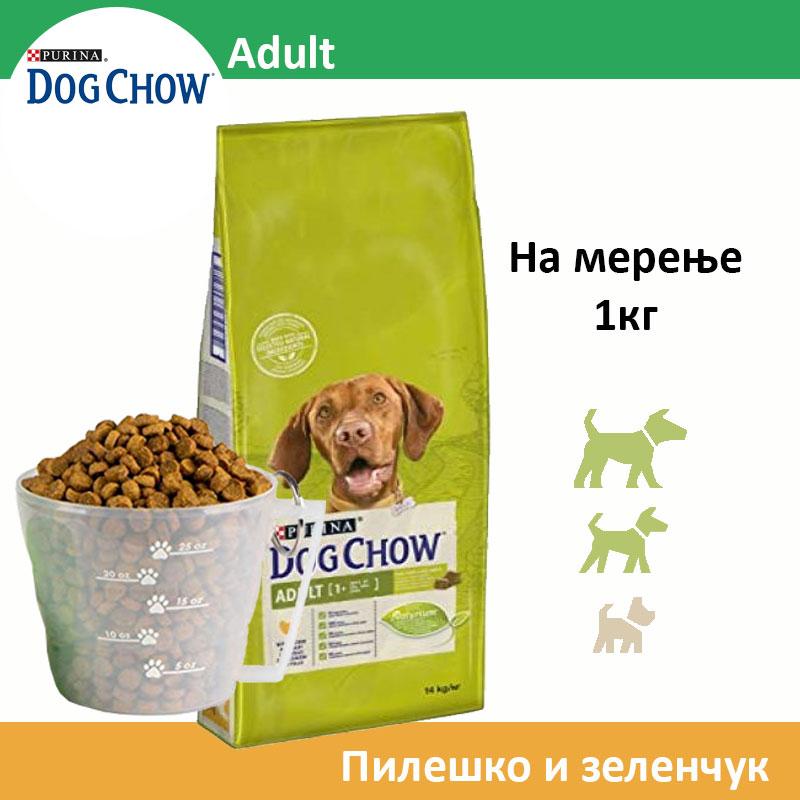 Dog Chow ADULT Сува храна за Возрасни кучиња со Пилешко [Рефус 1кг]