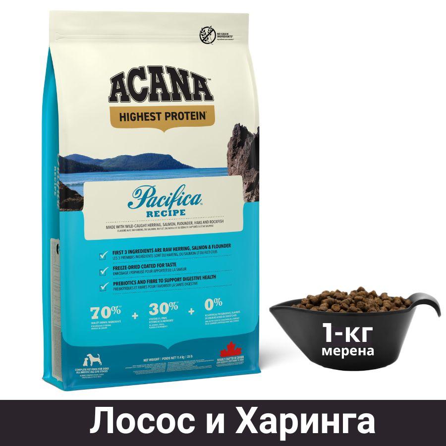 ACANA Pacific Храна за кучиња со Лосос и Харинга 1кг
