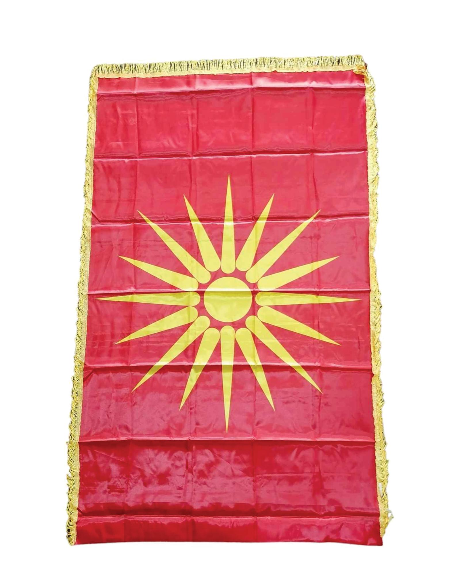 MACEDONIAN CORNER Знаме со реси Македонија Кутлеш
