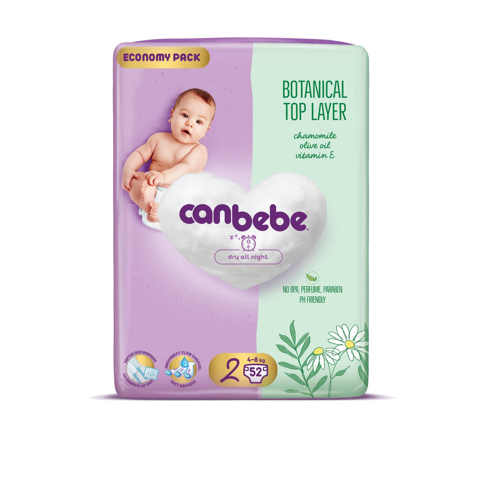Canbebe Пелени бр.2 / 52 / 4-8 kg