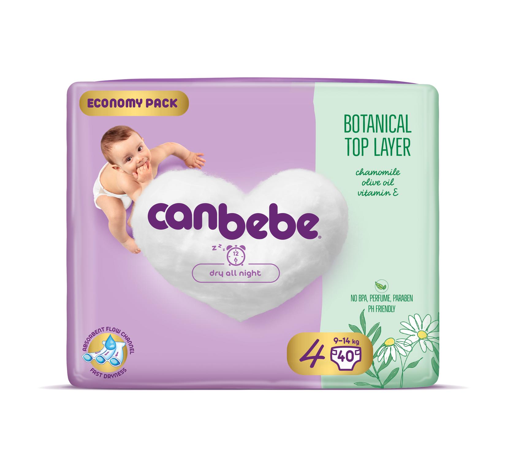 Canbebe Пелени бр.4 / 40 / 9-14 kg