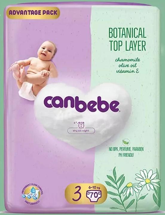 Canbebe Пелени бр.3 / 70 / 6-10 kg