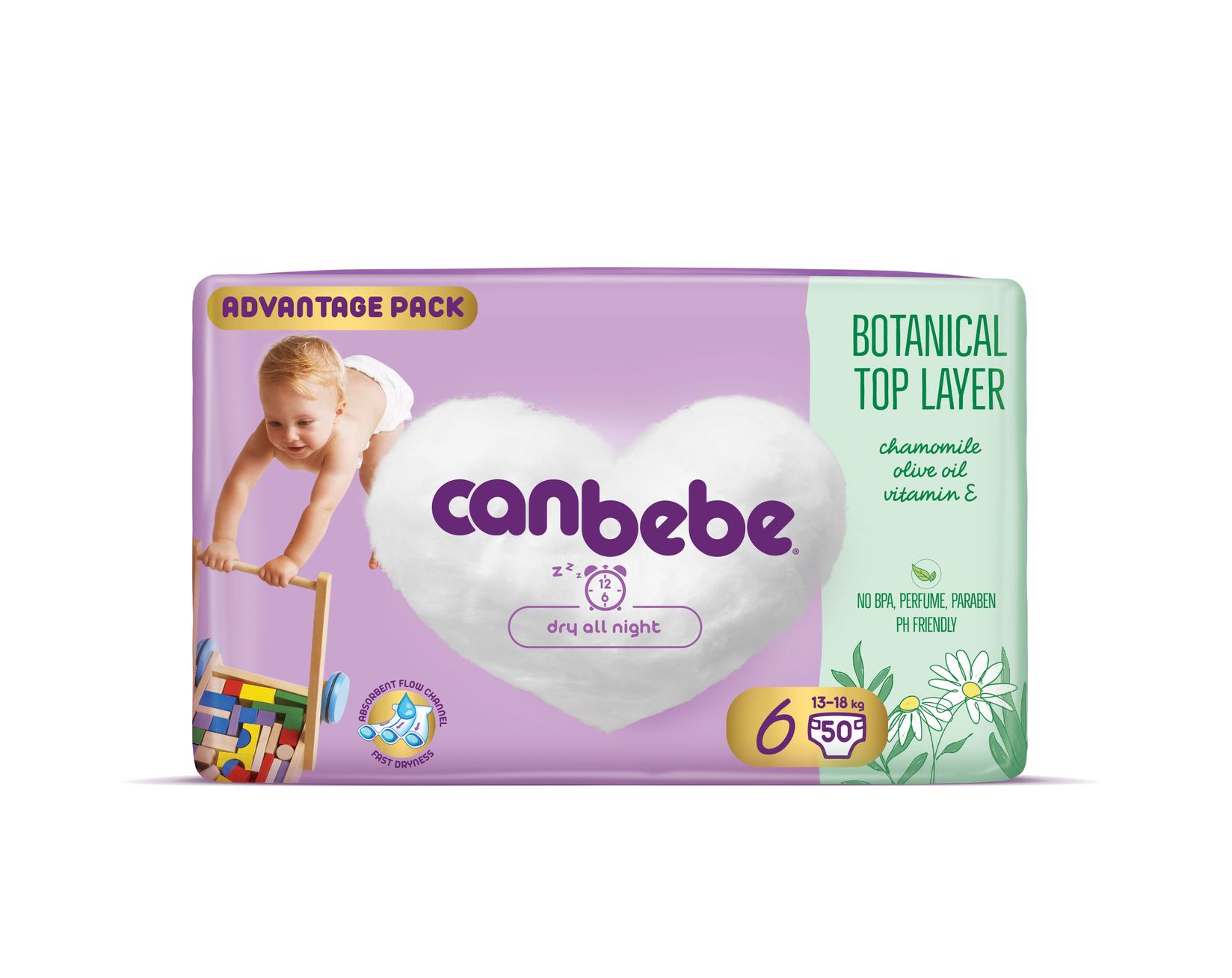 Canbebe Пелени бр.6 / 50 / 13-18 kg