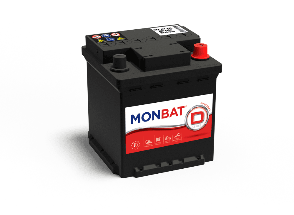 MONBAT Акумулатор 12v 44Ah 350A (фиат коцка) Десен +
